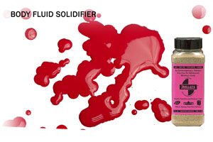 SMELLEZE Blood & Body Fluid Solid Clean Up Absorbent: Smelleze 2 lb Granules  
